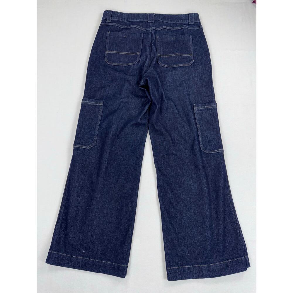 Madewell Dark Blue Wide Leg Jeans - Picture 6 of 14